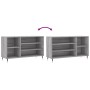 Mueble zapatero madera contrachapada gris Sonoma 102x36x60 cm