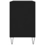 Mueble zapatero madera contrachapada negro 102x36x60 cm