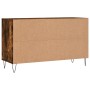 Mueble zapatero madera contrachapada roble ahumado 102x36x60 cm