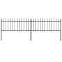 Gartenzaun mit Speerspitzen aus schwarzem Stahl 3,4x0,8 m von vidaXL, Zaunpaneele - Ref: Foro24-277603, Preis: 104,04 €, Raba...