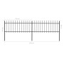 Gartenzaun mit Speerspitzen aus schwarzem Stahl 3,4x0,8 m von vidaXL, Zaunpaneele - Ref: Foro24-277603, Preis: 104,04 €, Raba...