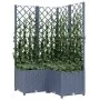 Planter with trellis PP dark gray 80x80x136 cm by vidaXL, Pots and planters - Ref: Foro24-318255, Price: 102,29 €, Discount: %