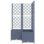 Planter with trellis PP dark gray 80x80x136 cm by vidaXL, Pots and planters - Ref: Foro24-318255, Price: 102,29 €, Discount: %