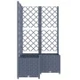 Pflanzgefäß mit Gitter PP dunkelgrau 80x80x136 cm von vidaXL, Töpfe und Pflanzgefäße - Ref: Foro24-318255, Preis: 102,29 €, R...