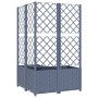 Pflanzgefäß mit Gitter PP dunkelgrau 80x80x136 cm von vidaXL, Töpfe und Pflanzgefäße - Ref: Foro24-318255, Preis: 115,54 €, R...