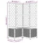 Planter with trellis PP dark gray 80x80x136 cm by vidaXL, Pots and planters - Ref: Foro24-318255, Price: 102,29 €, Discount: %