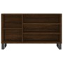 Mueble zapatero madera contrachapada roble marrón 102x36x60 cm
