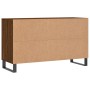 Mueble zapatero madera contrachapada roble marrón 102x36x60 cm