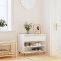 Mueble zapatero madera contrachapada blanco 70x36x60 cm