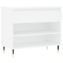 Mueble zapatero madera contrachapada blanco 70x36x60 cm