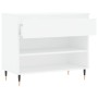 Mueble zapatero madera contrachapada blanco 70x36x60 cm