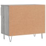Mueble zapatero madera contrachapada gris Sonoma 70x36x60 cm