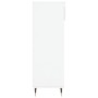Mueble zapatero madera contrachapada blanco brillo 40x36x105 cm