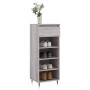 Mueble zapatero madera contrachapada gris Sonoma 40x36x105 cm