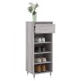 Mueble zapatero madera contrachapada gris Sonoma 40x36x105 cm