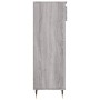 Mueble zapatero madera contrachapada gris Sonoma 40x36x105 cm