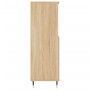 Aparador alto madera contrachapada color roble 60x36x110 cm
