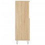 Aparador alto madera contrachapada color roble 60x36x110 cm