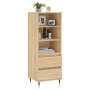 Aparador alto madera contrachapada roble Sonoma 40x36x110 cm