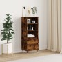Aparador alto madera contrachapada roble ahumado 40x36x110 cm