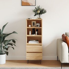 Aparador alto madera contrachapada roble Sonoma 40x36x110 cm Aparador alto madera contrachapada roble Sonoma 40x36x110 cm