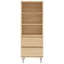 Aparador alto madera contrachapada roble Sonoma 40x36x110 cm