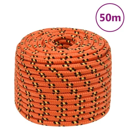 Orangefarbenes Polypropylen-Bootsseil 14 mm 50 m von vidaXL, Seile und Metallschnüre - Ref: Foro24-152675, Preis: 38,37 €, Ra...
