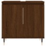 Armario de baño madera de ingeniería marrón roble 58x33x60 cm