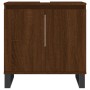 Armario de baño madera de ingeniería marrón roble 58x33x60 cm