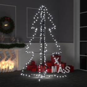 Cono de árbol de Navidad 200 LEDs interior y exterior 98x150 cm