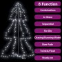 Weihnachtsbaum 200 LED-Lichter drinnen und draußen 98x150 cm von vidaXL, Weihnachtsbäume - Ref: Foro24-328574, Preis: 36,91 €...