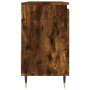 Armario de baño madera contrachapada roble ahumado 65x33x60 cm