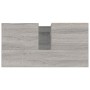 Armario de baño madera contrachapada gris Sonoma 65x33x60 cm