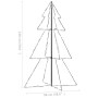 Weihnachtsbaum 200 LED-Lichter drinnen und draußen 98x150 cm von vidaXL, Weihnachtsbäume - Ref: Foro24-328574, Preis: 36,91 €...