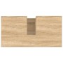 Armario de baño madera contrachapada roble Sonoma 65x33x60 cm