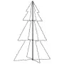 Árbol de Navidad 200 luces LED interior y exterior 98x150 cm de vidaXL, Arboles de navidad - Ref: Foro24-328577, Precio: 36,9...