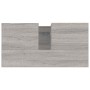 Armario de baño madera contrachapada gris Sonoma 65x33x60 cm