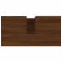 Armario de baño madera contrachapada marrón roble 65x33x60 cm
