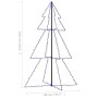 Weihnachtsbaum 200 LED-Lichter drinnen und draußen 98x150 cm von vidaXL, Weihnachtsbäume - Ref: Foro24-328577, Preis: 36,91 €...