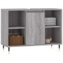 Mueble de baño madera de ingeniería gris Sonoma 80x33x60 cm en Tocadores de baño | Comprar online en Foro24