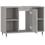 Mueble de baño madera de ingeniería gris Sonoma 80x33x60 cm en Tocadores de baño | Comprar online en Foro24