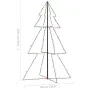 Árbol de Navidad 200 luces LED interior y exterior 98x150 cm de vidaXL, Arboles de navidad - Ref: Foro24-328579, Precio: 36,9...