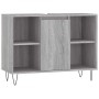 Mueble de baño madera de ingeniería gris Sonoma 80x33x60 cm