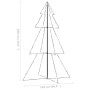Weihnachtsbaum 240 LED-Lichter drinnen und draußen 118x180 cm von vidaXL, Weihnachtsbäume - Ref: Foro24-328583, Preis: 60,73 ...