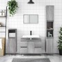 Mueble de baño madera de ingeniería gris Sonoma 80x33x60 cm
