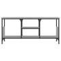 Mueble TV hierro y madera contrachapada gris Sonoma 100x35x45cm en Muebles TV | Comprar online en Foro24