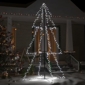 Árbol de Navidad 300 luces LED interior y exterior 120x220 cm