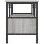 Mueble TV hierro y madera contrachapada gris Sonoma 100x35x45cm en Muebles TV | Comprar online en Foro24