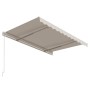 Toldo retráctil automático crema 300x250 cm