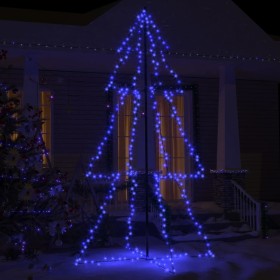 Árbol de Navidad 300 luces LED interior y exterior 120x220 cm de vidaXL, Arboles de navidad - Ref: Foro24-328589, Precio: 49,...